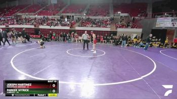 120 lbs Quarters & 1st Wb (16 Team) - Joesph Martinez, Midlothian Heritage vs Parker Wyrick, Lubbock