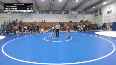 114 lbs Cons. Round 3 - Dulce Santos, Salinas vs Zelia Curtiss, Sacred Heart Cathedral Prep