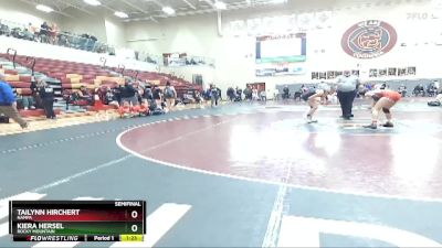 100 lbs Semifinal - Tailynn Hirchert, Nampa vs Kiera Hersel, Rocky Mountain