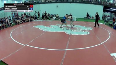 235 lbs Caydan Halls, South Dakota Silver vs Izabella Greer, Kansas