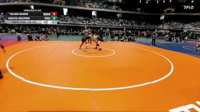 6A 185 lbs 3rd Place Match - Blake Baker, Lewisville Marcus vs Asaiya Golphin, Cibolo Steele