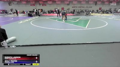 180 lbs Champ. Round 1 - Shenita Lawson, North Central (IL) vs Sicily Frates, Chadron State