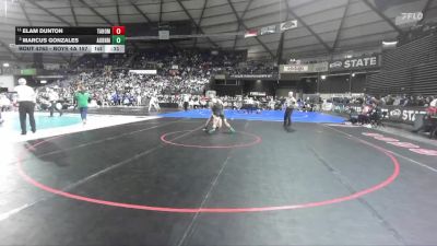 Boys 4A 157 lbs Cons. Round 5 - Marcus Gonzales, Auburn vs Elam Dunton, Tahoma