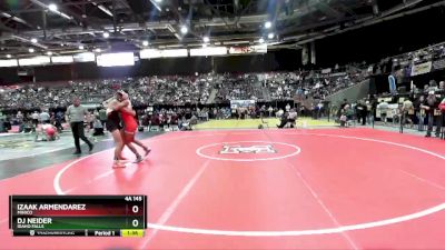 4A 145 lbs Champ. Round 1 - Izaak Armendarez, Minico vs DJ Neider, Idaho Falls