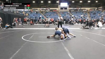 133 lbs Semifinal - Roman De La Cruz, University Of Saint Mary (KS) vs Dailey Jennings, Central Oklahoma