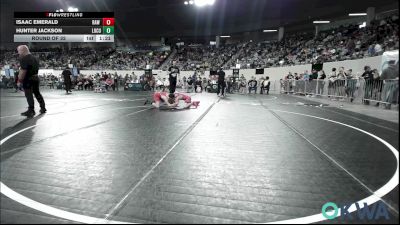 96 lbs Round Of 32 - Isaac Emerald, Raw Wrestling Club vs Hunter Jackson, Locust Grove Youth Wrestling