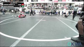 67 lbs Quarterfinal - Lamario Ramsey JR., Del City Little League Wrestling vs Isaiah Rodriguez, All American Wrestling