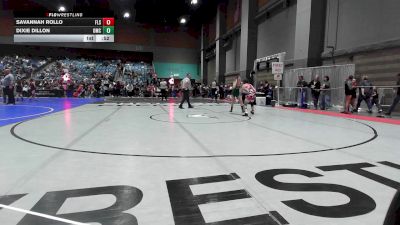 110 lbs Consi Of 16 #2 - Savannah Rollo, Florida Scorpions vs Dixie Dillon, Oakridge Mat Club