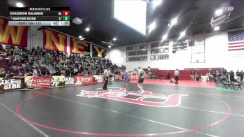 120 lbs Champ. Round 2 - Sawyer Ross, South Torrance vs Chazeron Kalamau, MoanaLua