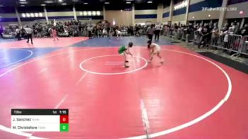 73 lbs Quarterfinal - Jaxon Sanchez, Team Reign vs Michael Christafore, Poway Elite