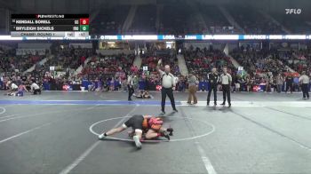 80 lbs Champ. Round 1 - Bryleigh Sickels, Frontenac vs Kendall Sorell, Clay County