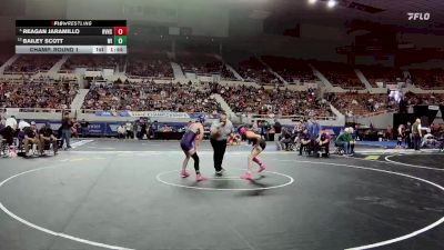 107-D2 Champ. Round 1 - Bailey Scott, Wickenburg High School vs Reagan Jaramillo, Round Valley High School