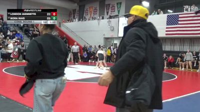 125 lbs Cons. Round 1 - Nora Naig, Clear Creek-Amana vs London Jaennette, South Tama