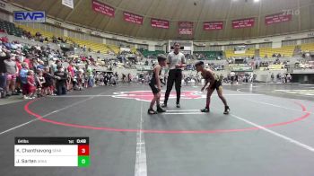 64 lbs Quarterfinal - Kody Chanthavong, Spartan Wrestling Academy vs Jaxten Sarten, Arkansas