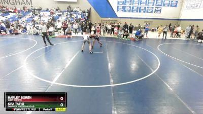 125 lbs Semifinal - Sifa Tafisi, Charger Wrestling Club vs Harley Boren, West Jordan