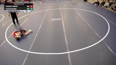 12U - 78 lbs Cons. Round 4 - Lucas Bauer, New Prague Wrestling vs August Kruse, Centennial Youth Wrestling
