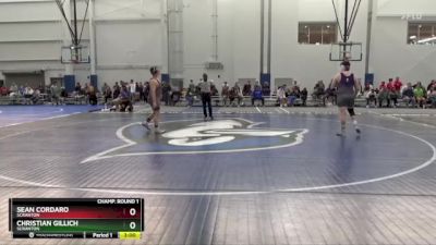 285 lbs Cons. Round 3 - Christian Gillich, Scranton vs Sean Cordaro, Scranton