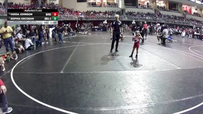39-40 lbs Semifinal - Vaeda Johnson, West Point Wrestling Club vs Sophia Escobar, Hawks Wrestling Club (Lincoln) - Girls