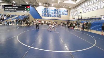 60 lbs Cons. Semi - Nicholas Harris, Sanderson Wrestling Academy vs Kael Oldroyd, Sanderson Wrestling Academy