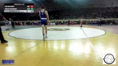 84 lbs Round Of 32 - Jacob Gwin, Fort Gibson Youth Wrestling vs Keian McBride, Berryhill High School