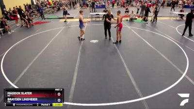 150 lbs Cons. Round 2 - Maddox Slater, ND vs Brayden Linsmeier, MN