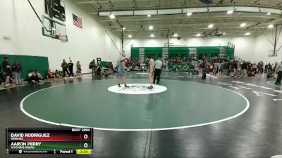 190 lbs Cons. Round 2 - Aaron Perry, Wyoming Indian vs David Rodriguez, Rawlins