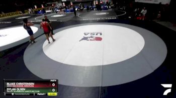 175 lbs 5th Place Match - Dylan Olsen, Valley Silverbacks Wrestling Club vs Blake Christensen, Ukiah High School Wrestling