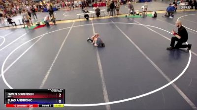 56 lbs Semifinal - Owen Sorensen, MN vs Elias Andronic, IL