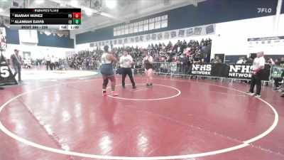 235 lbs Cons. Semi - Alannah Davis, La Quinta/La Quinta vs Mariah Nunez, Palm Desert