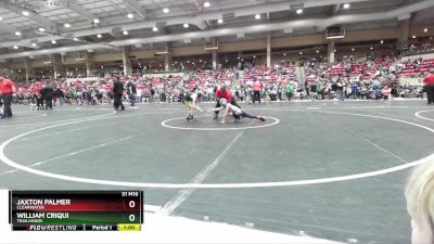 61 lbs Champ. Round 2 - William Criqui, Trailhands vs Jaxton Palmer, Clearwater