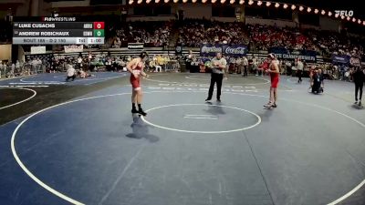 D 2 150 lbs Cons. Round 2 - Luke Cusachs, Archbishop Rummel vs Andrew Robichaux, E.D. White