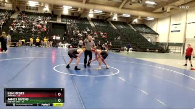 165 lbs Placement Matches (16 Team) - James Givens, Gretna East vs Ben Mcgee, Amherst