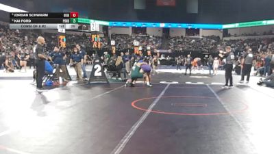215 lbs Consi Of 8 #2 - Jordan Schwarm, Ukiah (NC) vs Kai Ford, Ponderosa (SJ)