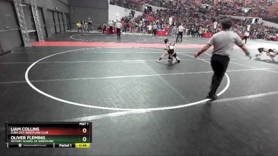 67 lbs Cons. Round 4 - Oliver Fleming, Victory School Of Wrestling vs Liam Collins, Cuba City Wrestling Club