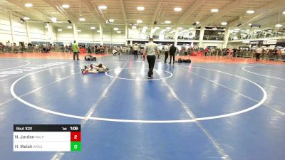 61 lbs Round Of 32 - Nicole Jordan, Walpole vs Hendryx Walsh, Wrestlers Way