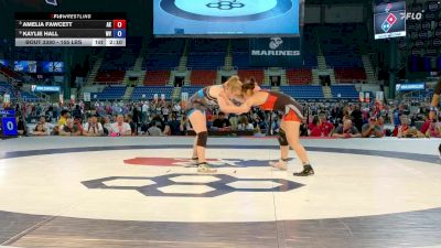 155 lbs 3rd Place Match - Amelia Fawcett, AK vs Kaylie Hall, WV