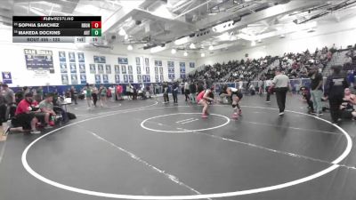 120 lbs Cons. Round 3 - Sophia Sanchez, Redondo Union vs Makeda Dockins, Artesia