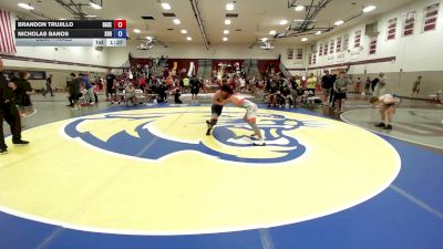 126 lbs Semifinal - Brandon Trujillo, Basement Rats vs Nicholas Banos, Southern Regional