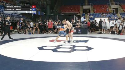 120 lbs Semis - Michael Rundell, Illinois vs Brendon Oehme, South Dakota