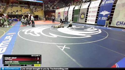 150 Class 4 lbs Cons. Round 2 - Colby Gray, Fort Osage vs Hunter Song, Lafayette (Wildwood)