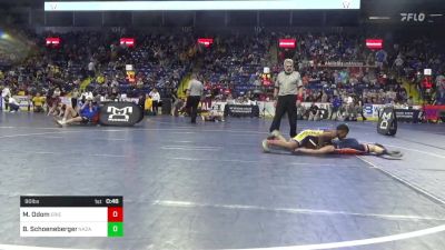 90 lbs Consy 1 - Malcolm Odom, Erie vs Bode Schoeneberger, Nazareth