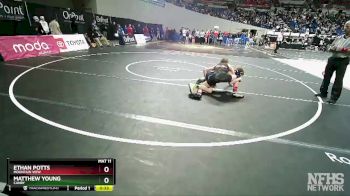 5A-126 lbs Cons. Round 1 - Ethan Potts, Mountain View vs Matthew Young, Canby