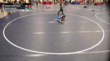 10U - 67 lbs Champ. Round 1 - Triston Kruger, Waseca vs Vincent Christensen, Princeton Wrestling