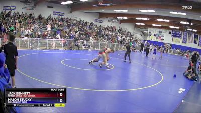 175 lbs Semifinal - Jack Bennett, Forest Grove High School vs Mason Stucky, Sheldon Mat Club