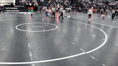 132 lbs Quarterfinal - Orion Martinez, Las Animas vs Skye Jurgens, Lincoln Southeast