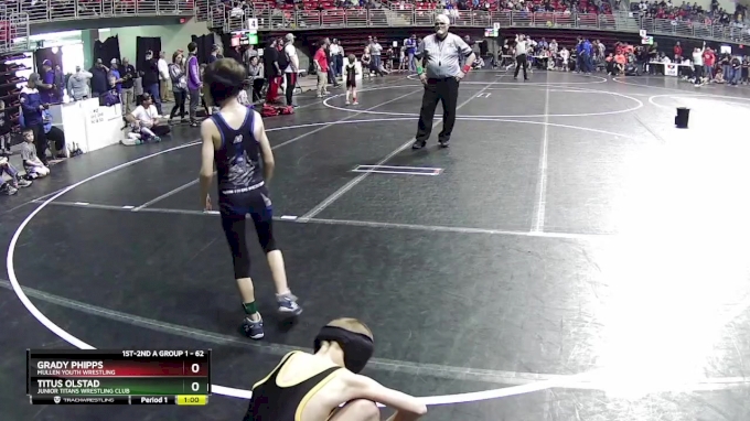 62 Lbs Cons. Round 2 - Grady Phipps, Mullen Youth Wrestling Vs Titus ...