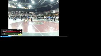 132 lbs Cons. Round 3 - Tracston Santos, Mt. View vs Connor McCarroll, Post Falls