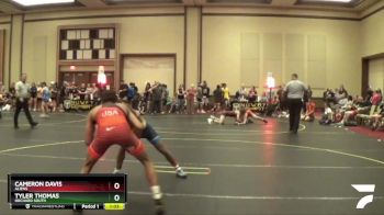 125 lbs Semifinal - Tyler Thomas, Orchard South vs Cameron Davis, Aliens