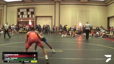 125 lbs Semifinal - Tyler Thomas, Orchard South vs Cameron Davis, Aliens