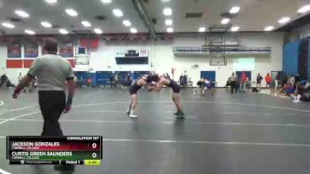 157 lbs Consolation 1st - Curtis Green Saunders, Cornell College vs Jackson Gonzales, Cornell College